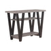 Stevens V-shaped Sofa Table Black and Antique Grey - Royal Furniture & Gifts (MI) - Multi Location