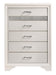 Miranda 5-drawer Chest White and Rhinestone - Royal Furniture & Gifts (MI) - Multi Location