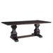 Parkins Double Pedestals Dining Table Rustic Espresso - Royal Furniture & Gifts (MI) - Multi Location