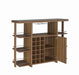 Evelio Bar Unit with Wine Bottle Storage Walnut - Royal Furniture & Gifts (MI) - Multi Location