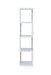 Baxter 4-shelf Bookcase White and Chrome - Royal Furniture & Gifts (MI) - Multi Location