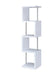 Baxter 4-shelf Bookcase White and Chrome - Royal Furniture & Gifts (MI) - Multi Location