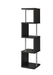 Baxter 4-shelf Bookcase Black and Chrome - Royal Furniture & Gifts (MI) - Multi Location