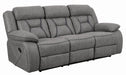 Higgins Pillow Top Arm Upholstered Motion Sofa Grey - Royal Furniture & Gifts (MI) - Multi Location