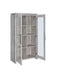 Alejo 2-door Tall Cabinet Grey Driftwood - Royal Furniture & Gifts (MI) - Multi Location