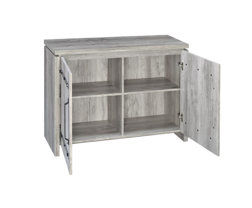 Enoch 2-door Accent Cabinet Grey Driftwood - Royal Furniture & Gifts (MI) - Multi Location