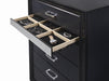Miranda 5-drawer Chest Black and Rhinestone - Royal Furniture & Gifts (MI) - Multi Location