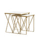 Bette 2-piece Nesting Table Set White and Gold - Royal Furniture & Gifts (MI) - Multi Location