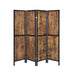 Deepika 4-panel Folding Screen Antique Nutmeg and Black - Royal Furniture & Gifts (MI) - Multi Location