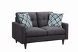 Watsonville Tufted Back Loveseat Grey - Royal Furniture & Gifts (MI) - Multi Location