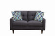 Watsonville Tufted Back Loveseat Grey - Royal Furniture & Gifts (MI) - Multi Location