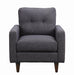 Watsonville Tufted Back Chair Grey - Royal Furniture & Gifts (MI) - Multi Location