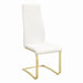 Montclair Side Chairs White and Rustic Brass (Set of 4) - Royal Furniture & Gifts (MI) - Multi Location