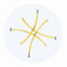 Beckham Round Dining Table Brass and Clear - Royal Furniture & Gifts (MI) - Multi Location