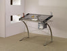 Melo 3-Drawer Drafting Desk Champagne - Royal Furniture & Gifts (MI) - Multi Location