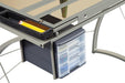Melo 3-Drawer Drafting Desk Champagne - Royal Furniture & Gifts (MI) - Multi Location
