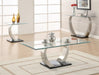 Pruitt Rectangular Sofa Table Satin - Royal Furniture & Gifts (MI) - Multi Location