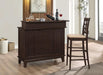 Gabriel Upholstered Counter Height Stools Cappuccino and Beige (Set of 2) - Royal Furniture & Gifts (MI) - Multi Location