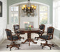 Turk Game Chair with Casters Black and Tobacco - Royal Furniture & Gifts (MI) - Multi Location