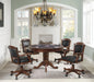 Turk Game Chair with Casters Black and Tobacco - Royal Furniture & Gifts (MI) - Multi Location