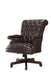 Calloway Tufted Adjustable Height Office Chair Dark Brown - Royal Furniture & Gifts (MI) - Multi Location