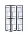 Damis 3-panel Folding Floor Screen Black and White - Royal Furniture & Gifts (MI) - Multi Location