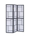 Damis 3-panel Folding Floor Screen Black and White - Royal Furniture & Gifts (MI) - Multi Location