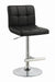 Lenny Adjustable Bar Stools Chrome and Black (Set of 2) - Royal Furniture & Gifts (MI) - Multi Location