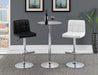 Lenny Adjustable Bar Stools Chrome and Black (Set of 2) - Royal Furniture & Gifts (MI) - Multi Location