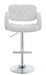 Brandi Adjustable Bar Stool Chrome and White - Royal Furniture & Gifts (MI) - Multi Location