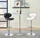 Edenton Upholstered Adjustable Height Bar Stools Black and Chrome (Set of 2) - Royal Furniture & Gifts (MI) - Multi Location