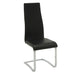 Montclair High Back Dining Chairs Black and Chrome (Set of 4) - Royal Furniture & Gifts (MI) - Multi Location