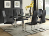 Montclair High Back Dining Chairs Black and Chrome (Set of 4) - Royal Furniture & Gifts (MI) - Multi Location