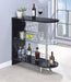 Adolfo 3-tier Bar Table Glossy Black and Clear - Royal Furniture & Gifts (MI) - Multi Location