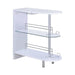 Adolfo 3-tier Bar Table Glossy White and Clear - Royal Furniture & Gifts (MI) - Multi Location