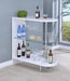 Adolfo 3-tier Bar Table Glossy White and Clear - Royal Furniture & Gifts (MI) - Multi Location