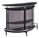 Amarillo 2-tier Bar Unit Black and Chrome - Royal Furniture & Gifts (MI) - Multi Location