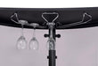 Amarillo 2-tier Bar Unit Black and Chrome - Royal Furniture & Gifts (MI) - Multi Location