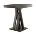 Freda Double X-shaped Base Square Bar Table Cappuccino - Royal Furniture & Gifts (MI) - Multi Location