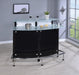 Keystone Glass Top Bar Unit Black - Royal Furniture & Gifts (MI) - Multi Location