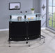 Keystone Glass Top Bar Unit Black - Royal Furniture & Gifts (MI) - Multi Location