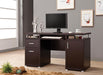 Tracy 2-drawer Computer Desk Cappuccino - Royal Furniture & Gifts (MI) - Multi Location