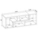 Velma Convertible TV Console and Bookcase White - Royal Furniture & Gifts (MI) - Multi Location