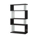 Emelle 4-tier Bookcase Black and Clear - Royal Furniture & Gifts (MI) - Multi Location