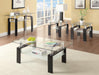 Dyer Tempered Glass End Table with Shelf Black - Royal Furniture & Gifts (MI) - Multi Location
