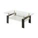 Dyer Tempered Glass Coffee Table with Shelf Black - Royal Furniture & Gifts (MI) - Multi Location