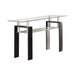 Dyer Tempered Glass Sofa Table with Shelf Black - Royal Furniture & Gifts (MI) - Multi Location