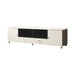 Burkett 2-drawer TV Console White and Grey - Royal Furniture & Gifts (MI) - Multi Location