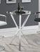 Denali Round Glass Top Bar Table Chrome - Royal Furniture & Gifts (MI) - Multi Location