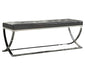 Walton Rectangle Upholstered Tufted Bench Black - Royal Furniture & Gifts (MI) - Multi Location
